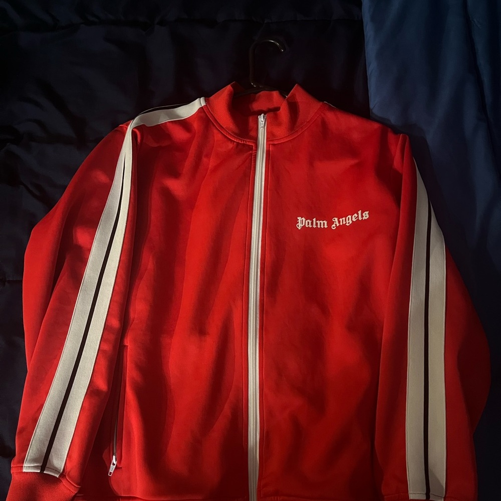Red palm angels zip up